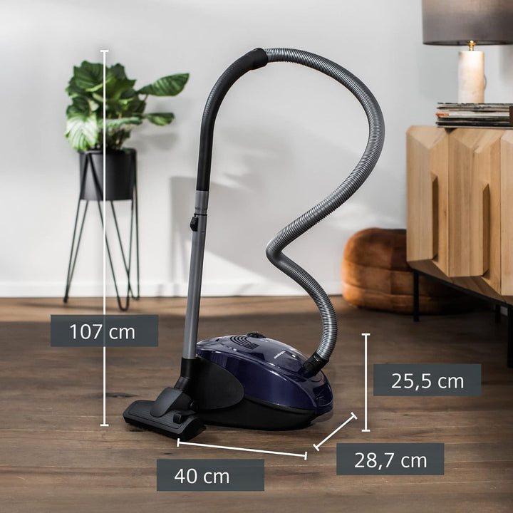 Siemens Staubsauger mit Beutel synchropower VS06A111, Bodenstaubsauger, Hygiene-Filter, Bodendüse fü