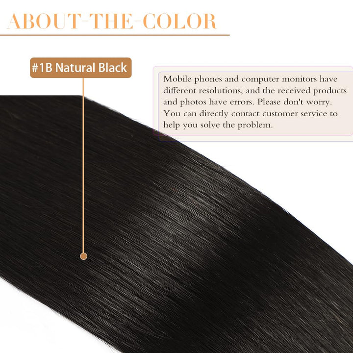 YILITE Bondings Extensions Echthaar 35cm 40g 50 Strähne Remy U Tip Extensions Echthaar Bondings Exte