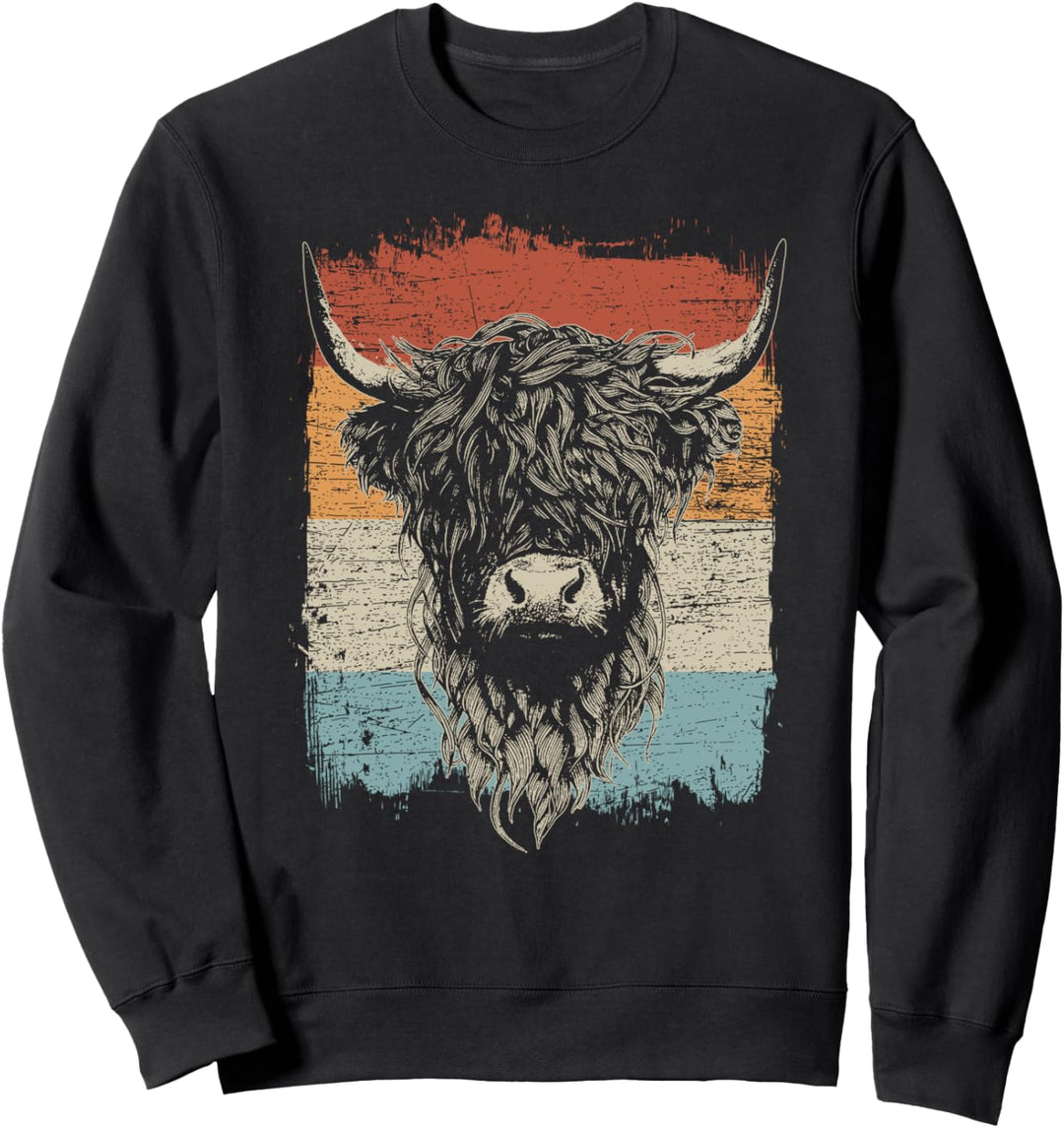 Highland Cattle Cow Hochlandrind Hochlandkuh Rind Kuh Sweatshirt