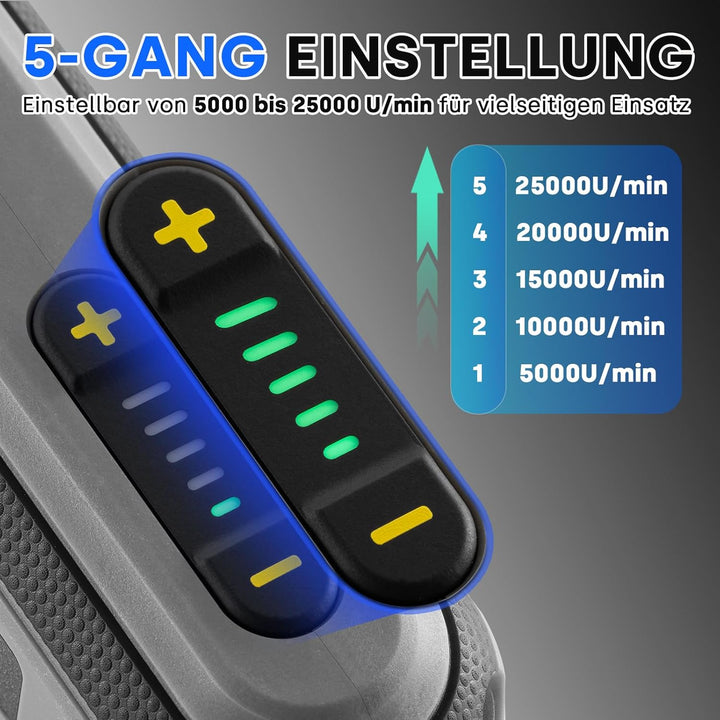 Enventor 4V Mini Multifunktionswerkzeug Akku, Rotationswerkzeug-Set, 5 Variable Geschwindigkeiten, 5
