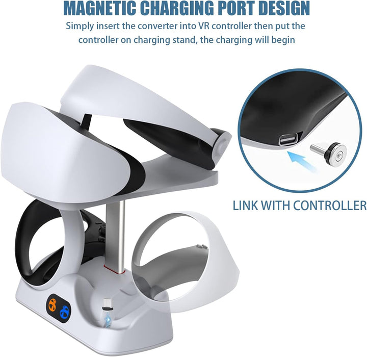 Controller Ladestation, Kühlungs Ladestation, Ladestation kompatibel mit Playstation VR 2, Controlle