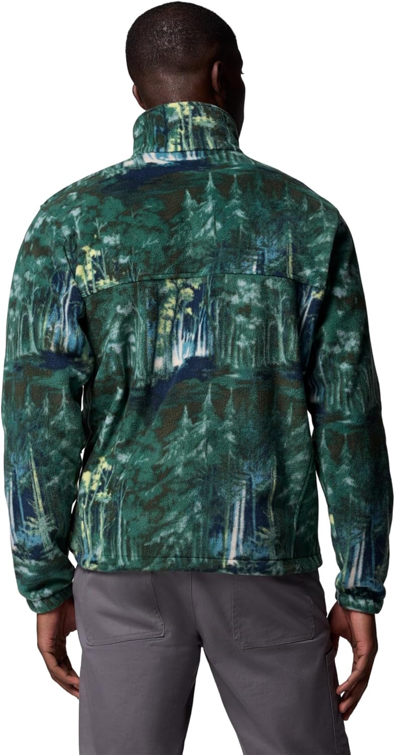 Columbia Steens Mountain bedruckte Herrenjacke L Rain Forest Deschutestrees, L Rain Forest Deschutes