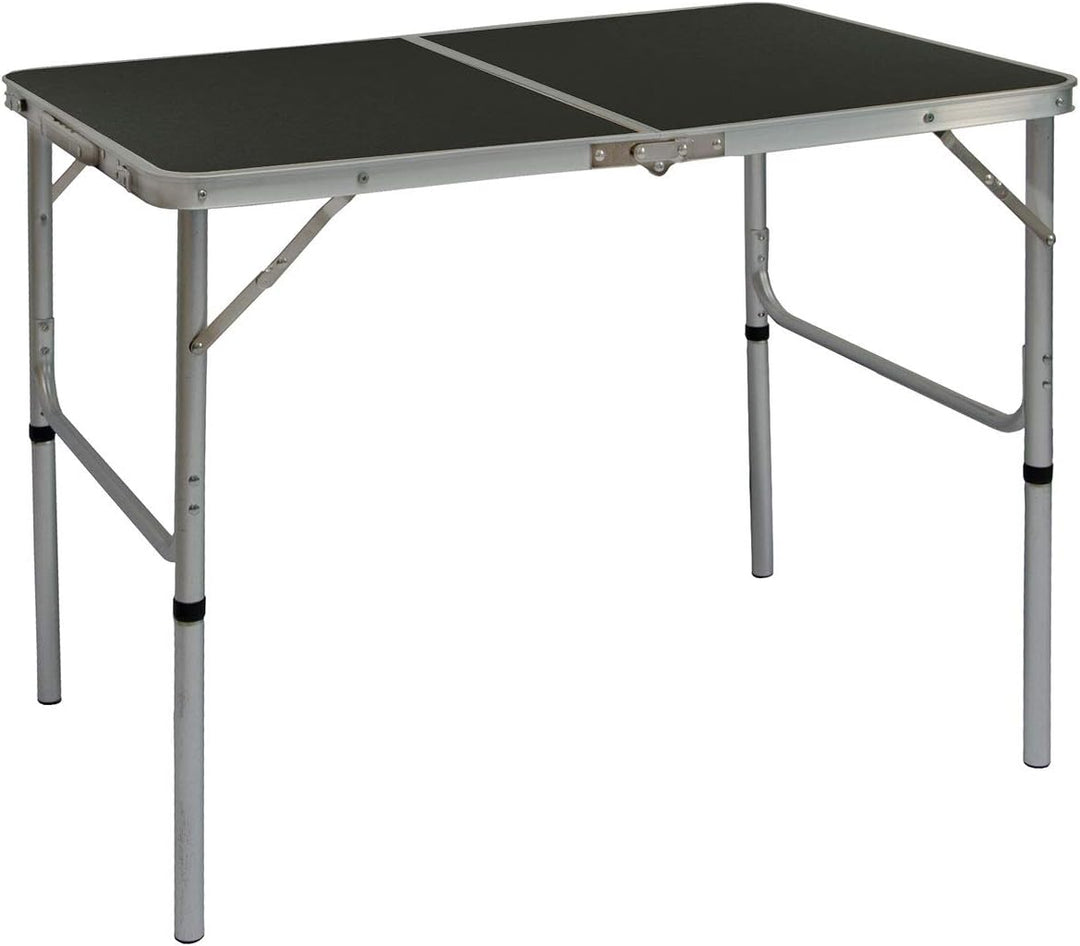 AMANKA Alu Campingtisch 90x60cm - Klapptisch Picknicktisch Leichter Falttisch höhenverstallbar