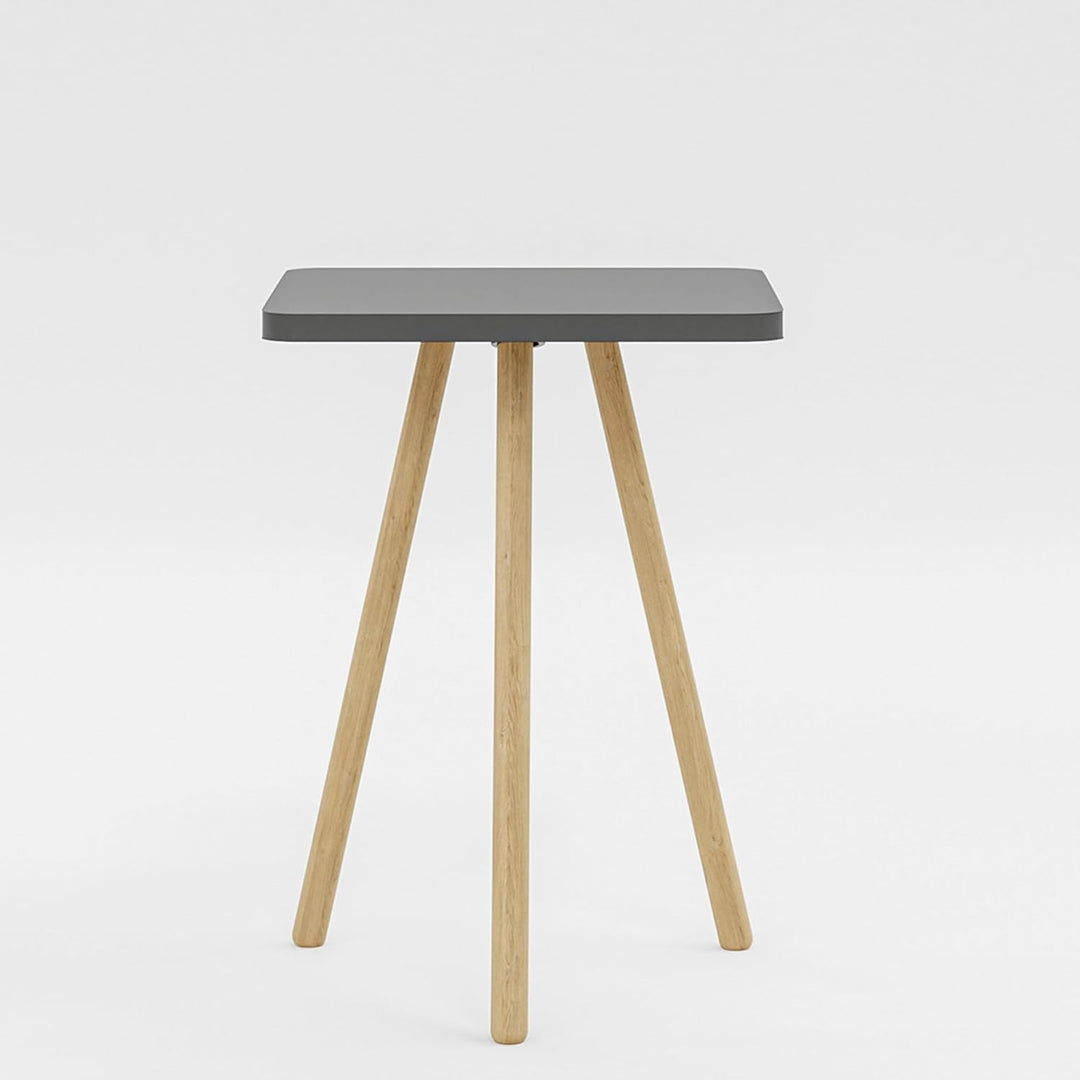 Beistelltisch Anthrazit 34x45 cm Holzbeine Sofatisch Couchtisch Nachttisch Skandinavisch Anthrazit Q