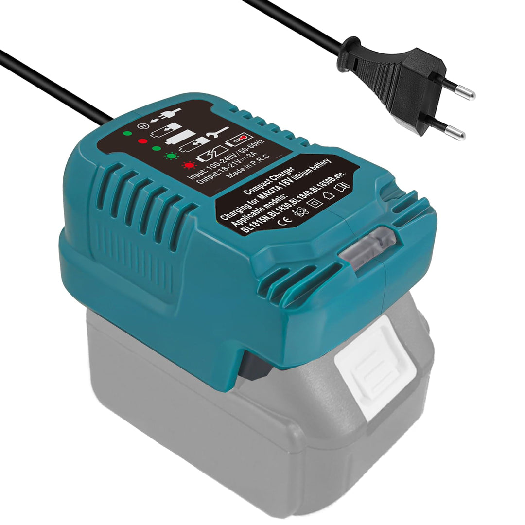 für Makita Akku Ladegerät 18V, Cordless Tool Ladegerät DC18RC DC18RA Schnellladegerät Ersatz für Mak