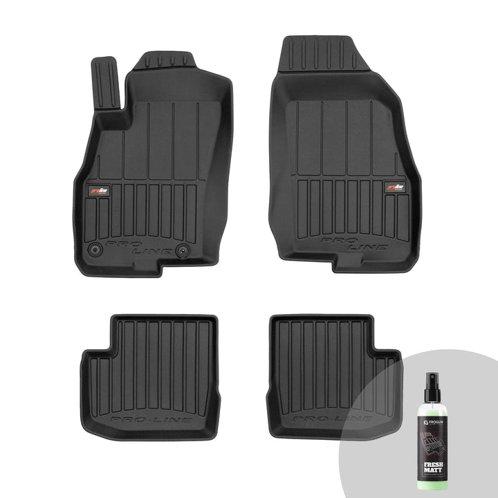 FROGUM ProLine 3D Gummimatten Exklusiven Auto Fussmatten Autofussmatten für FIAT Punto EVO 2009-2012