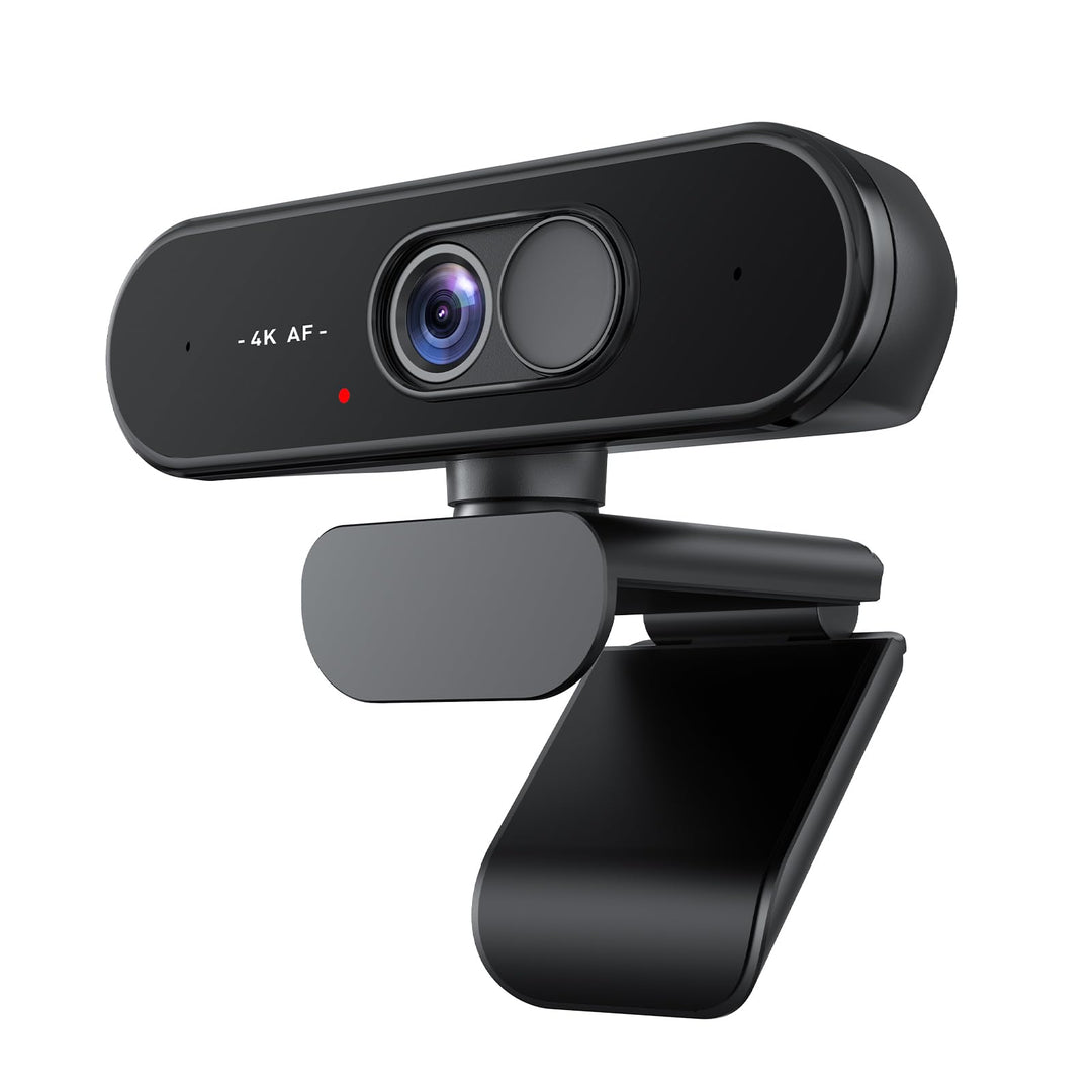 4K UHD Webcam mit Autofokus-Objektiv, kristallklarem Mikrofon, Privatsphäre-Abdeckung, ausfahrbarem
