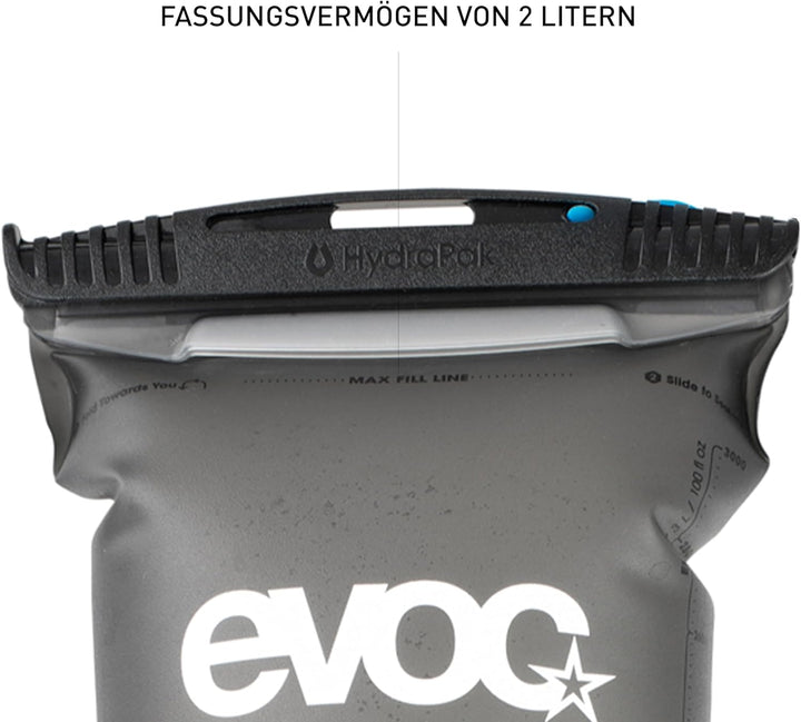 EVOC Hydration Bladder Trinkblase für den Rucksack (1,5l, 2l, oder 3l Fassungsvermögen, auslaufsiche