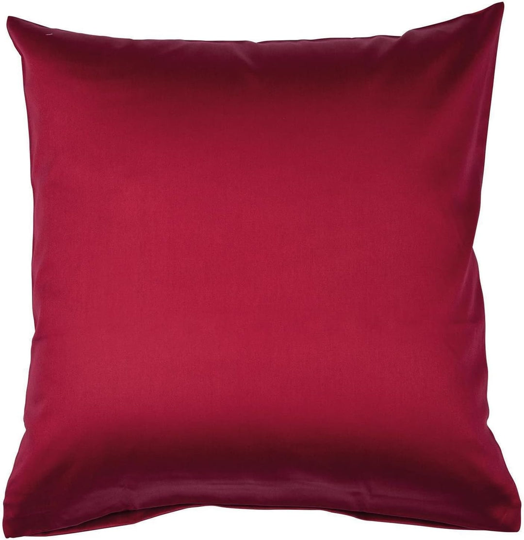 Janine Mako Satin Bettwäsche Uni Colors 155 x 220 cm Bordeaux 155 cm x 220 cm Bordeaux, 155 cm x 220