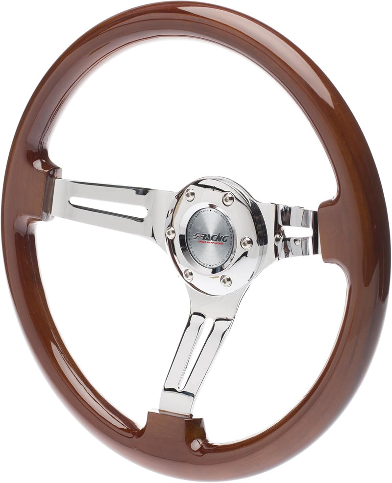 Simoni Racing DID Sportlenkrad A Kelch aus Holz, Schwarz