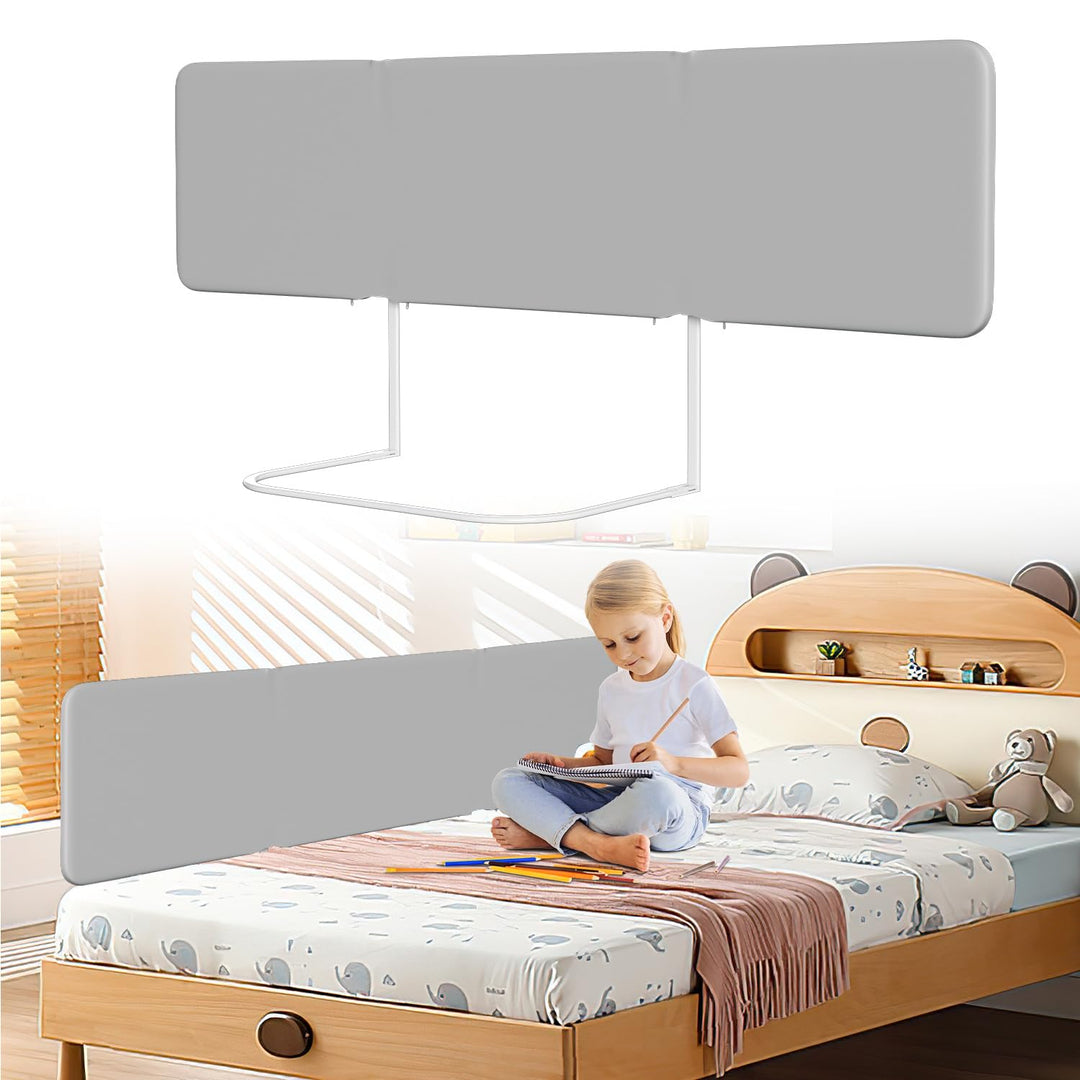 Rausfallschutz Bett 150cm, Tragbare Bettgitter Höhenverstellbar | Klappbares Bettgitter mit 2 Sicher