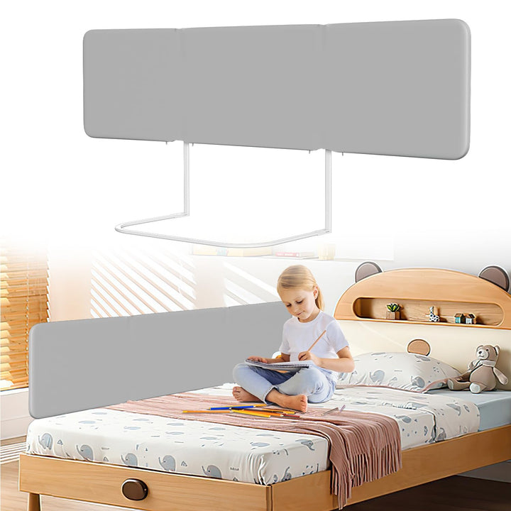 Rausfallschutz Bett 150cm, Tragbare Bettgitter Höhenverstellbar | Klappbares Bettgitter mit 2 Sicher