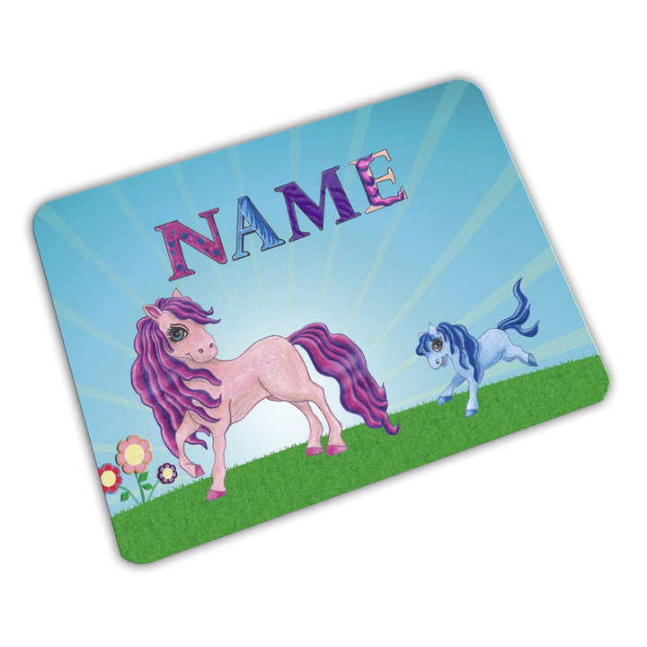 Vesperbrettchen personalisiert mit Name, Pony | Frühstücksbrettchen, Brotzeitbrettchen, Schneidebret