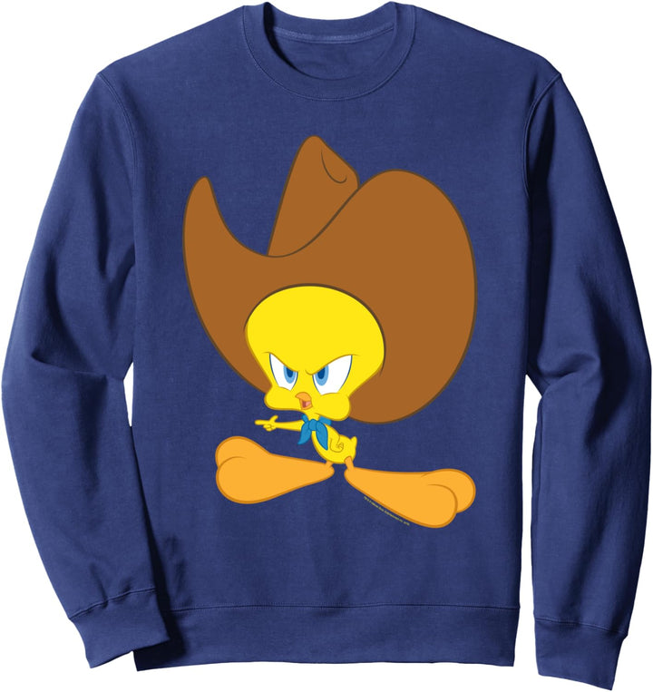 Looney Tunes Tweety Bird Cowboy Hat Sweatshirt