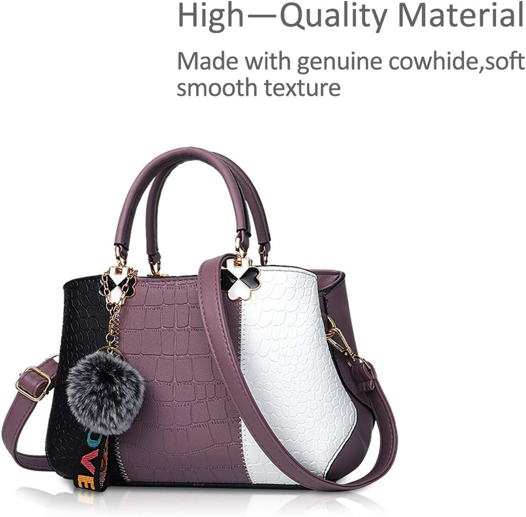 NICOLE & DORIS Damen Handtasche Umhängetasche Henkeltasche Kuriertasche Elegant Damen Handtaschen mi