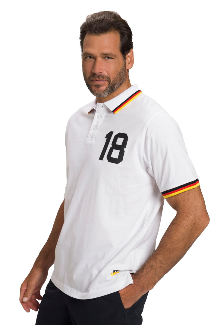 JP 1880 Herren Fussball Poloshirt 3XL Schneeweiss, 3XL Schneeweiß