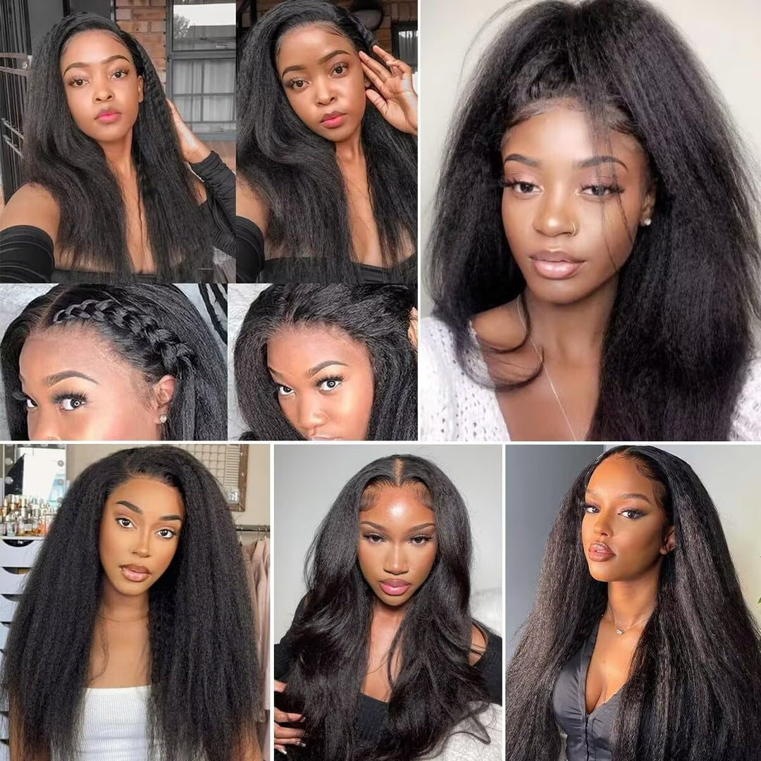 10A Brazilian Hair Bundle Kinky Straight Human Hair 3 Bundles Brasilianische Haare Bündel Echthaar W