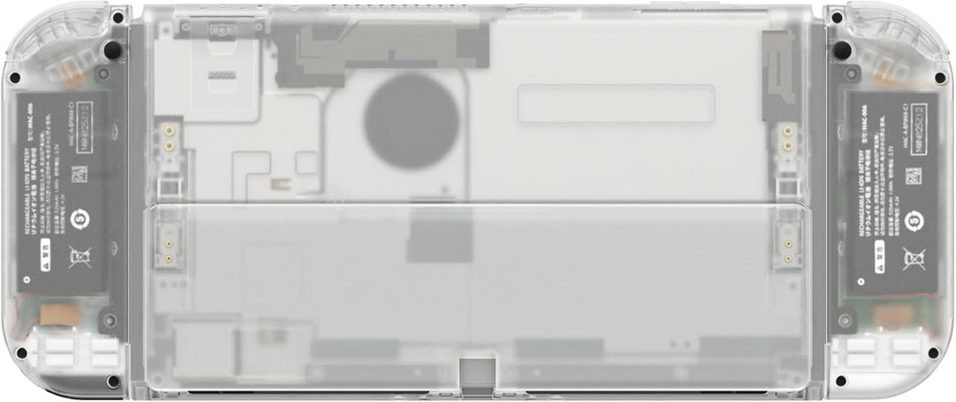 eXtremeRate Full Hülle für Nintendo Switch OLED, DIY-Ersatz Konsole case & Kickstand, NS Joycon Gehä