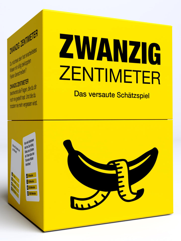 Kampf gegen das Spiessertum Zwanzig Zentimeter – Das versaute Schätzspiel | Witziges Schätz- und Rat