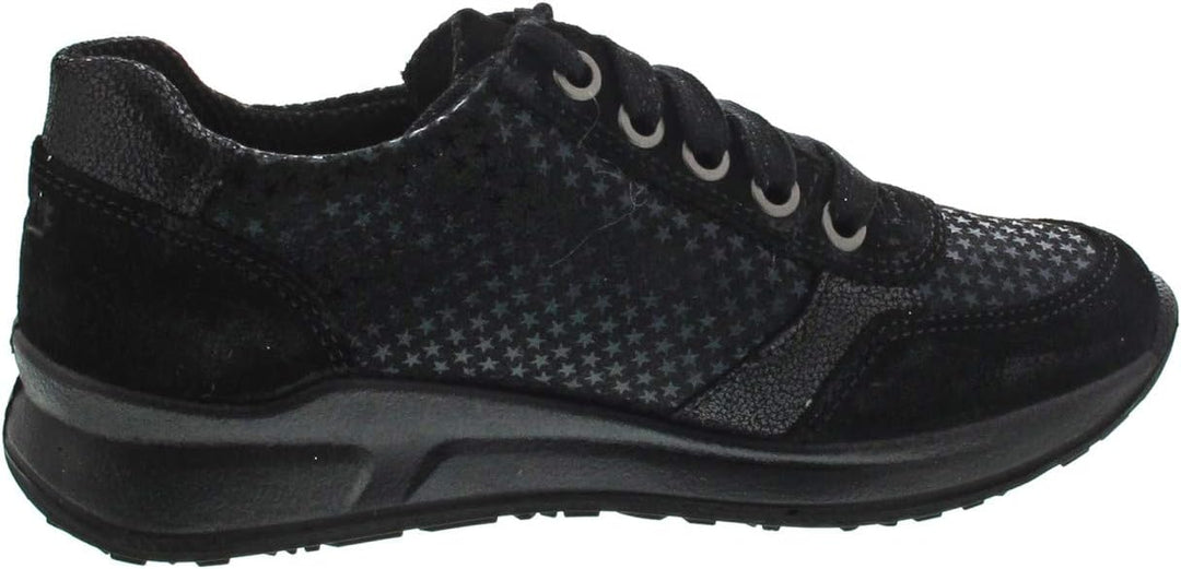 Superfit Mädchen MERIDA Sneaker 31 EU Schwarz Schwarz 0100, 31 EU Schwarz Schwarz 0100