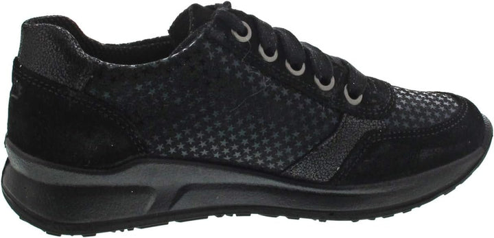 Superfit Mädchen MERIDA Sneaker 31 EU Schwarz Schwarz 0100, 31 EU Schwarz Schwarz 0100