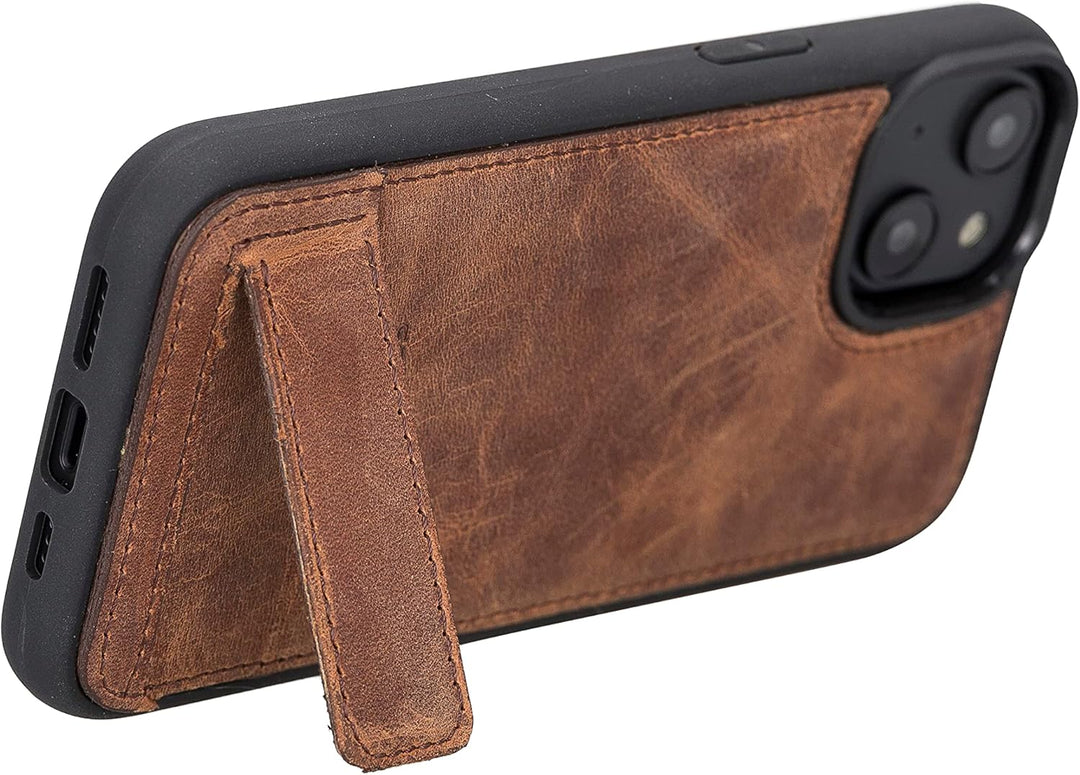 Solo Pelle Lederhülle für das iPhone 14 in 6.1 Zoll Case Leder Hülle Ledertasche Backcover aus echte