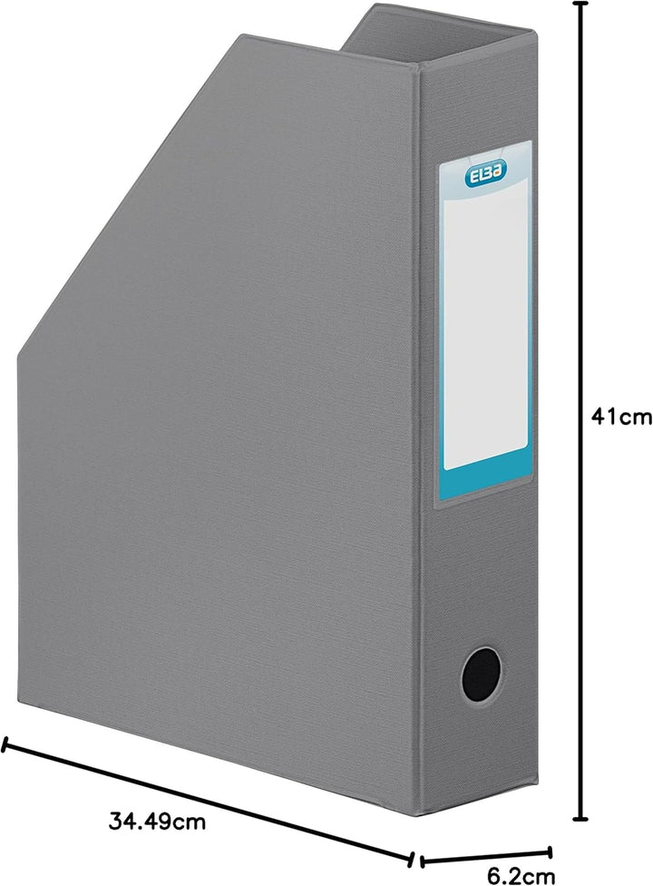 Elba Fast 400080227 Zeitschriftensammler, 24 x 32 cm, 7 cm, Grau, 10 Stück Dos 7 cm 32 x 24 cm grau,