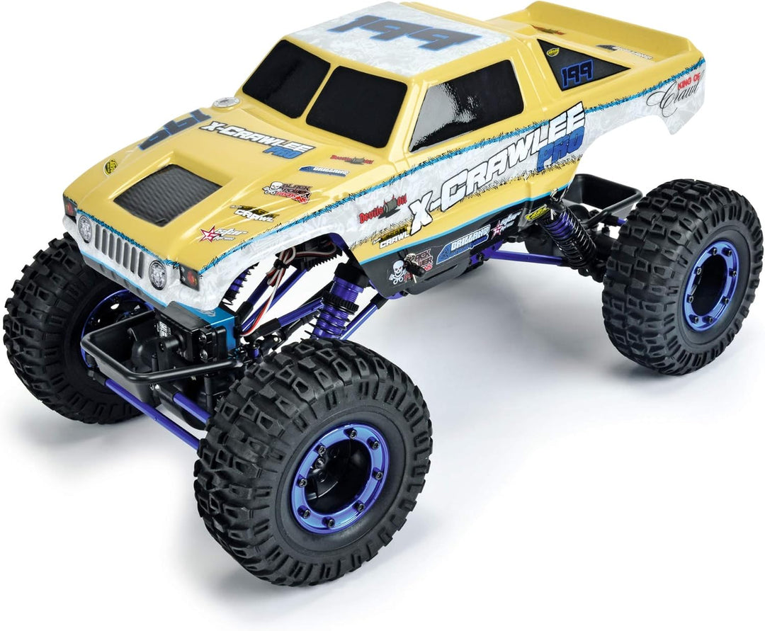 Carson 500404067 X-Crawlee PRO 1:10 – robuster XL RC-Crawler, 4x4, verschränkbare Achsen, einstellba