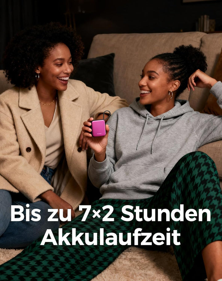 OCOOPA Handwärmer Elektrisch 2er Set, Wiederverwendbar 4000mAh USB Taschenwärmer, 3 Wärmestufen, Max