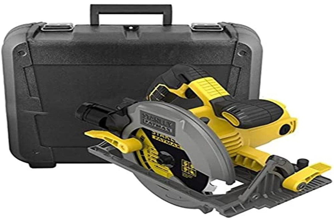 Stanley FatMax Handkreissäge FME301K (1650 Watt, 66 mm / 50 mm (90°/45°), mit Parallelanschlag, Durc