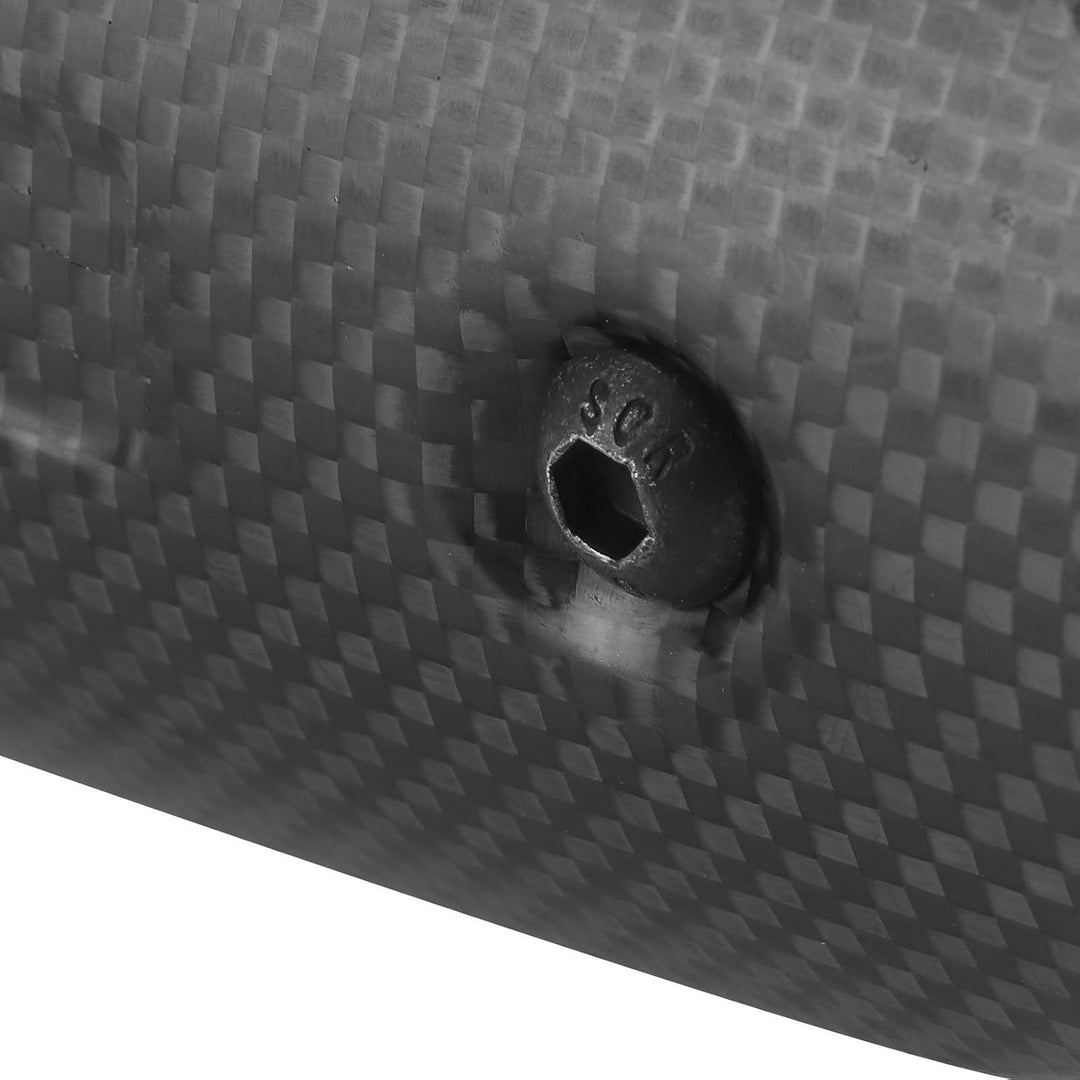 Auspuff-Hitzeschild, Universal Dry Carbon Fiber Exhaust Midpipe Heat Shield Guard Kit Motorrad-Hitze