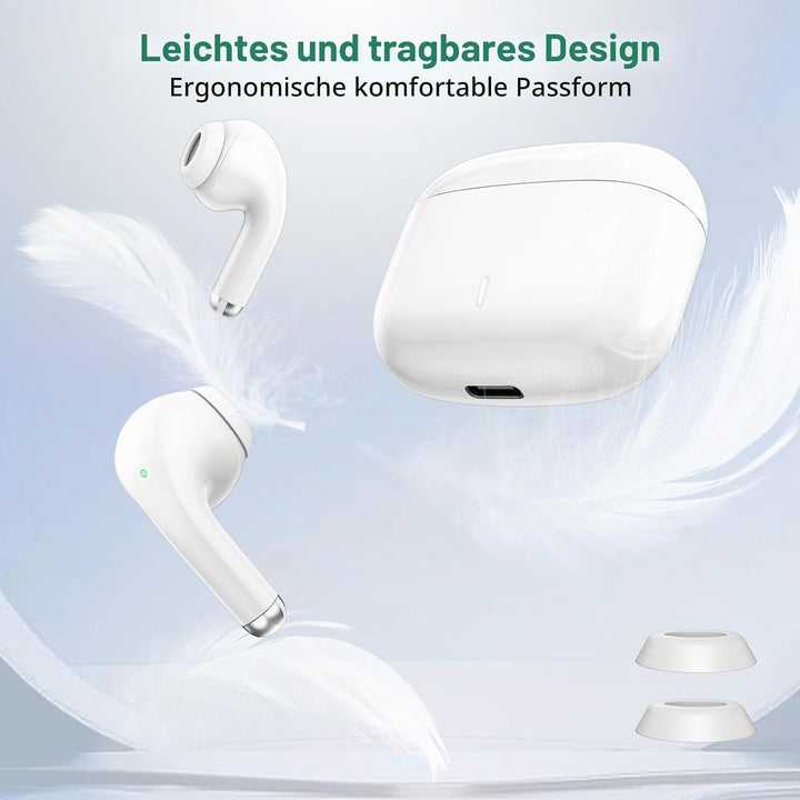 Kopfhörer Kabellos für iPhone 17 16 Pro Max 14 13 12 11,In Ear Kopfhörer Bluetooth mit Mikrofon Wire