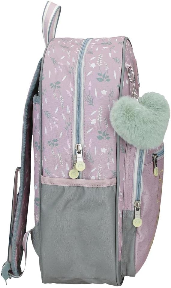 Enso Beautiful Day Purple Schulrucksack, anpassbar an Trolley, 30 x 38 x 12 cm, Polyester, 13,68 l r
