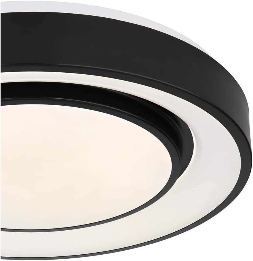 Globo LED Deckenleuchte Wohnzimmer schwarz 24 Watt 1x LED á 24W inkl. Farbwechsler Memory Funnktion