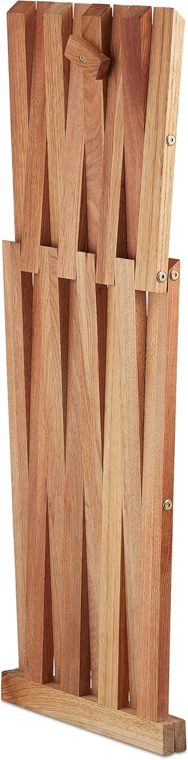 Relaxdays Klapptisch, Walnuss Holz, Wohnzimmer, Balkon & Terrasse, HBT: 44,5 x 34 x 28 cm, Beistellt