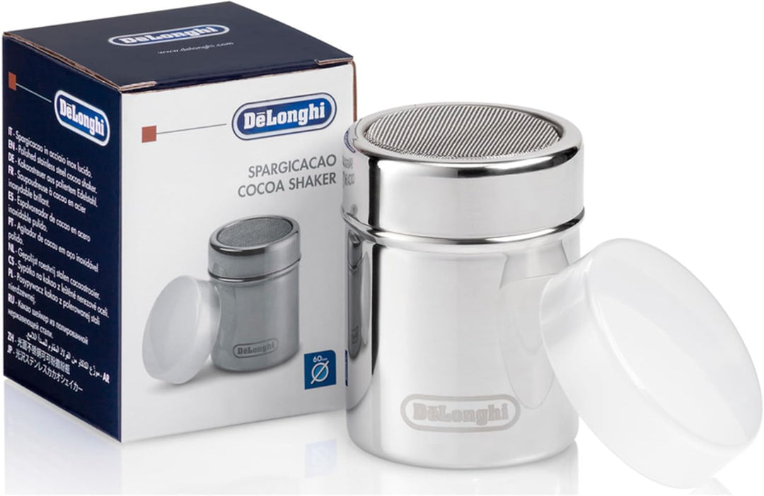 De'Longhi DLSC061 Edelstahl Kakao Streuer 175ml, Silber