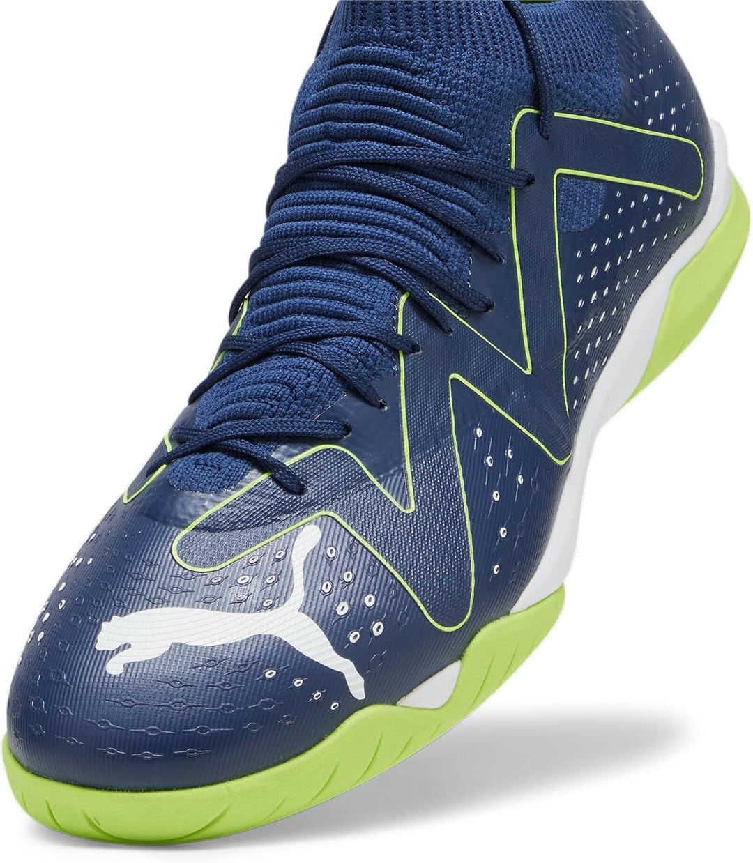 PUMA Future Match It Fussballschuh für Herren 45 EU Persisches Blau Puma Weiss Pro Grün, 45 EU Persi
