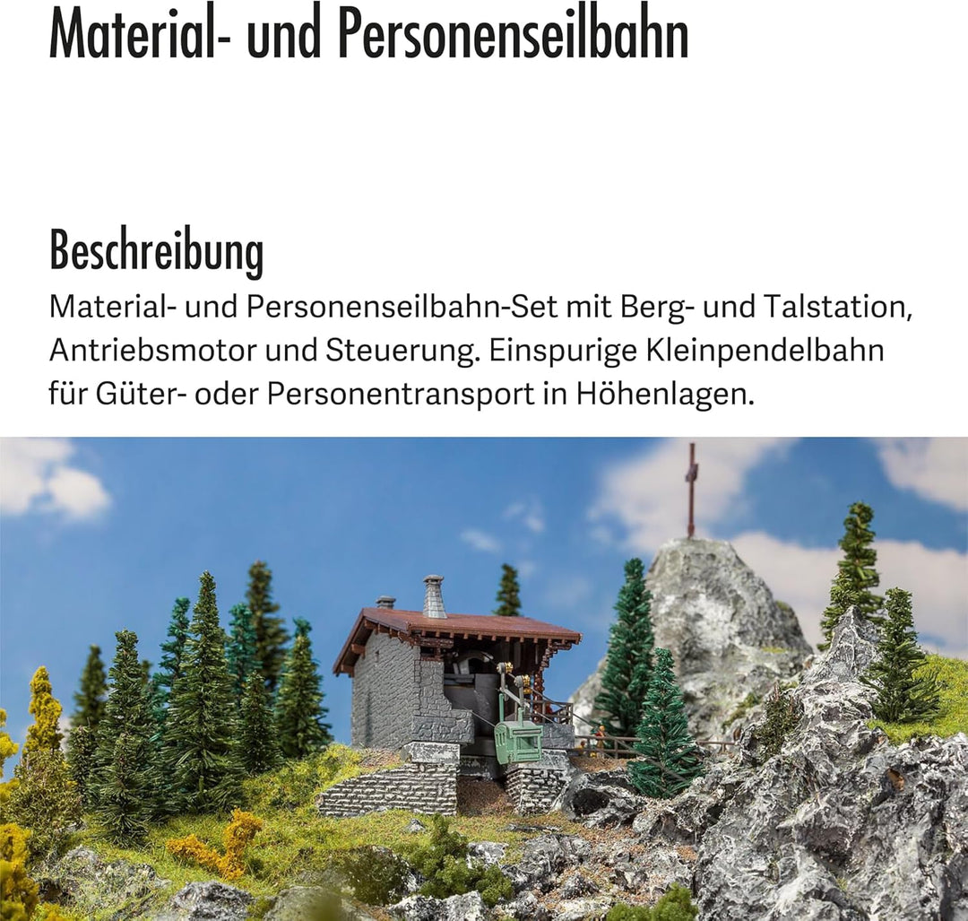 Faller 232372 N Material- und Personenseilbahn Bausatz