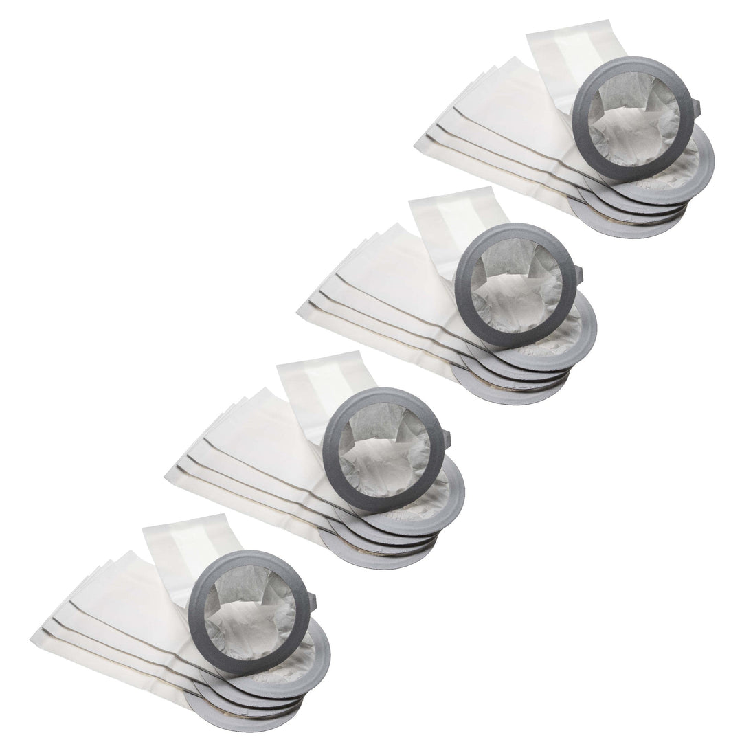 vhbw 20x Staubbeutel kompatibel mit Advance Adgility 10XP Staubsauger - 23cm x 20cm Grau Weiss