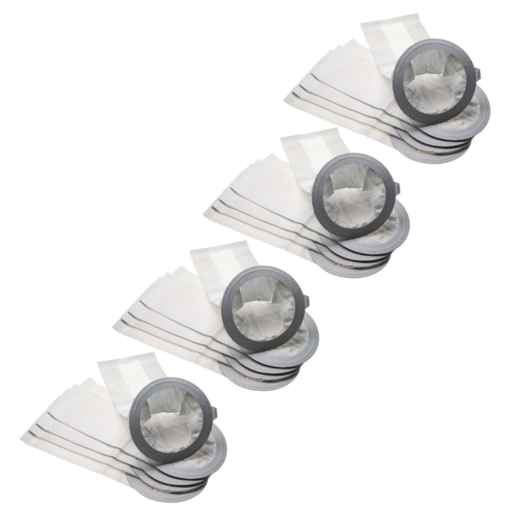 vhbw 20x Staubbeutel kompatibel mit Advance Adgility 10XP Staubsauger - 23cm x 20cm Grau Weiss