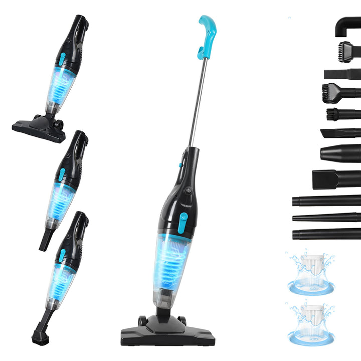 Intercleaner Staubsauger mit Kabel, starke Saugleistung 15KPa mit 400W Motor, 12-in-1 Leichter beute