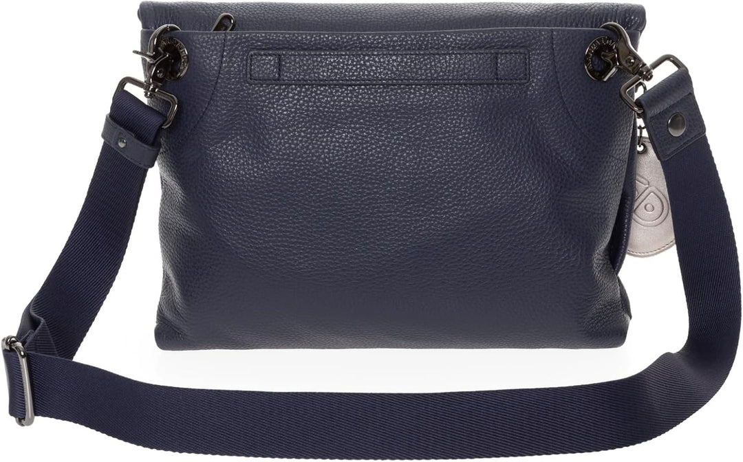 Mandarina Duck Damen Mellow Leather Crossover Dress Blue, Dress Blue