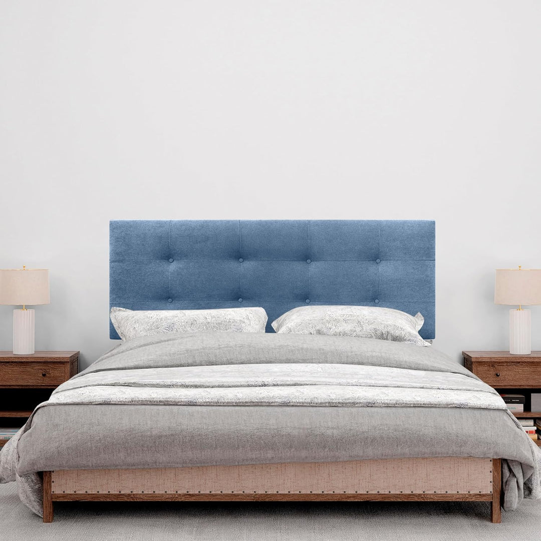 DHOME Kopfteil, gepolstertes Bett Kopfteil 8cm dick. Gepolstertes Kopfteil ACUALINE Stoff und Kunstl