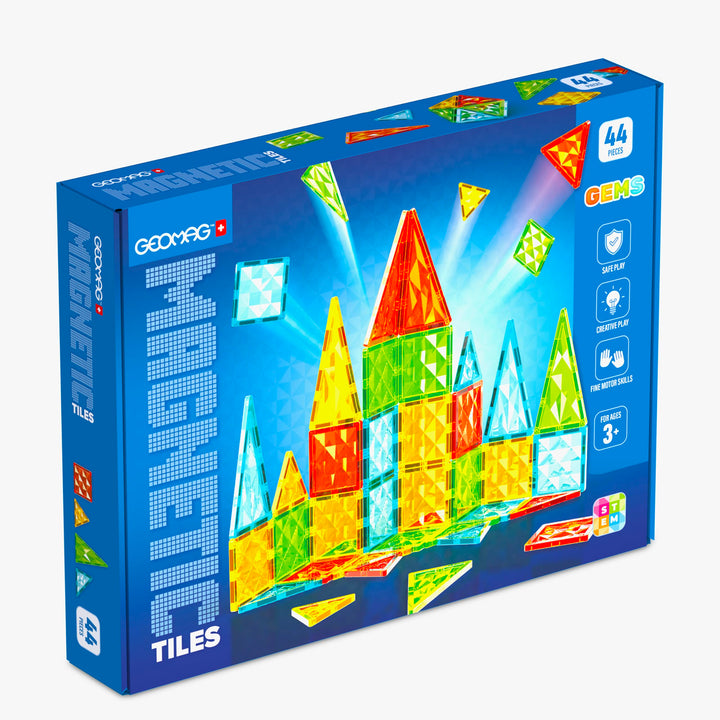 Geomag Magnetic Tiles Gems 44 Fliesen Gemme 44, Fliesen Gemme 44