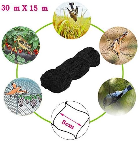 30x15M Teichnetz Laubschutznetz Gartennetz, Teichnetz Vogelnetz Schutznetz, Volieren Netz Feinmaschi