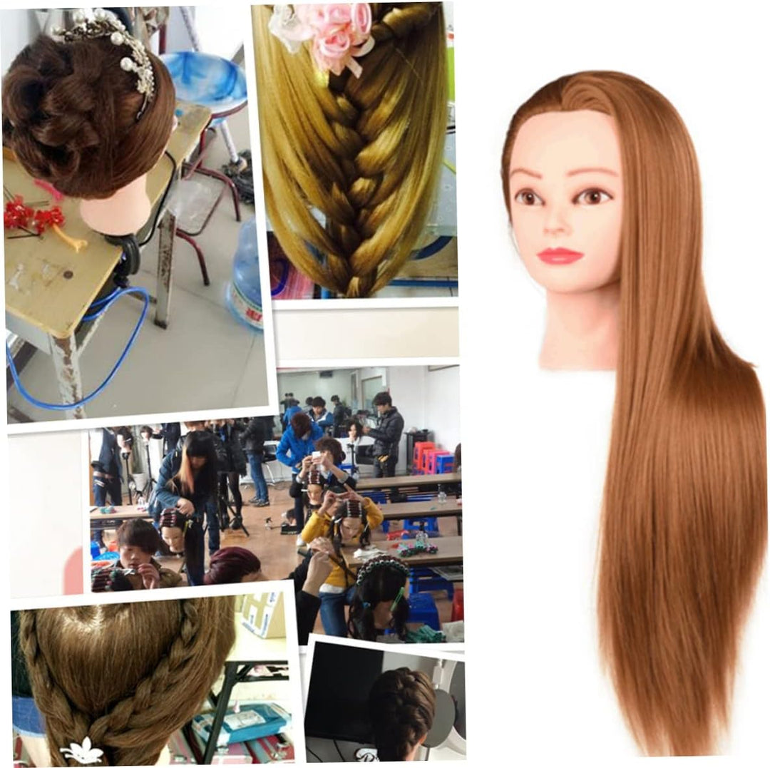 Styling Head 24.80 -Zoll Haarsimulation Synthetische Glasfaser Schaufensterpuppe mit Haartraining fü