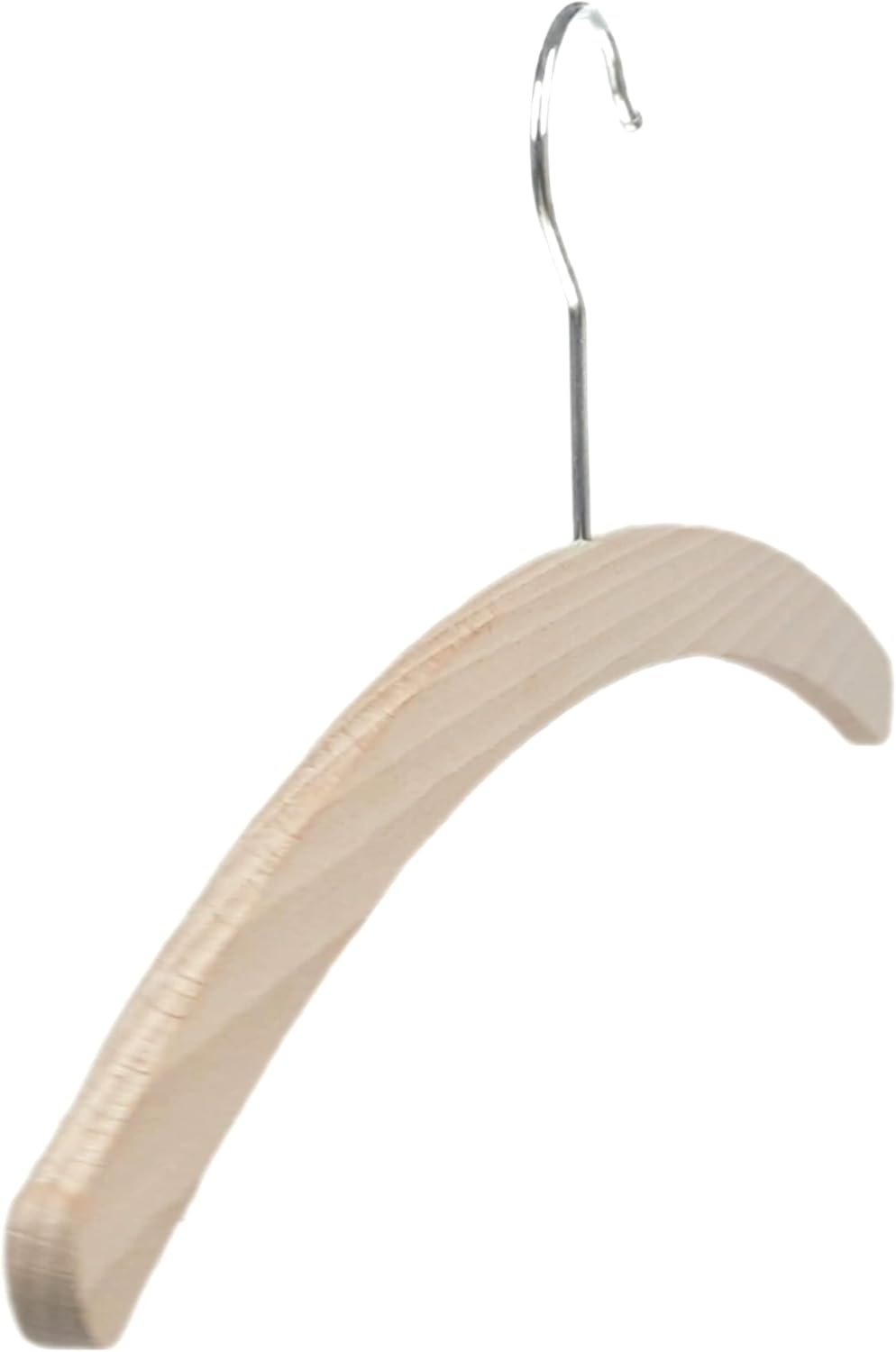 Kleiderbügel aus Buchenholz, Einfachbügel roh, Holz aus nachhaltiger Forstwirtschaft mit EUDR, 42 cm
