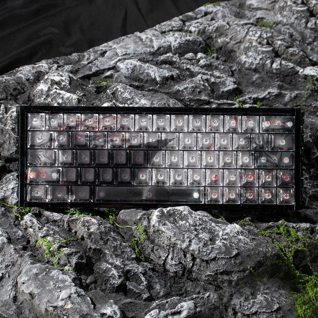 60% Mechanische Tastatur Gehäuse Transparentes Tastaturgehäuse Kompatibel mit Wooting60/HM66/Mad60/M