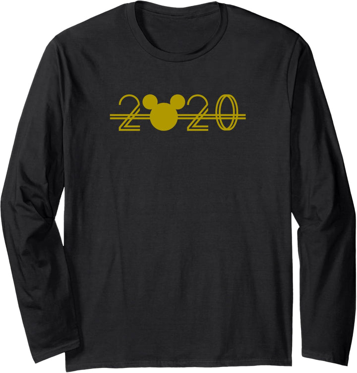 Disney New Year's 2020 Mickey Simple Logo Langarmshirt