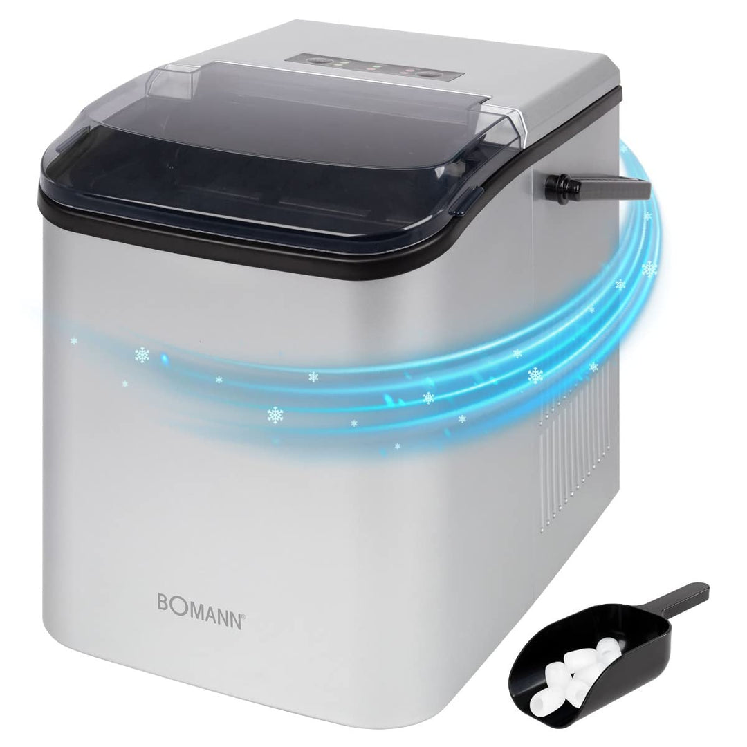 Bomann Eiswürfelmaschine zur einfachen Herstellung von ca. 12 kg Eiswürfel, Ice Cube Maker mit 2 wäh